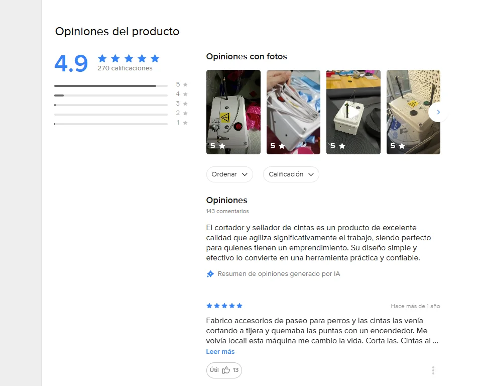 Opiniones Meli
